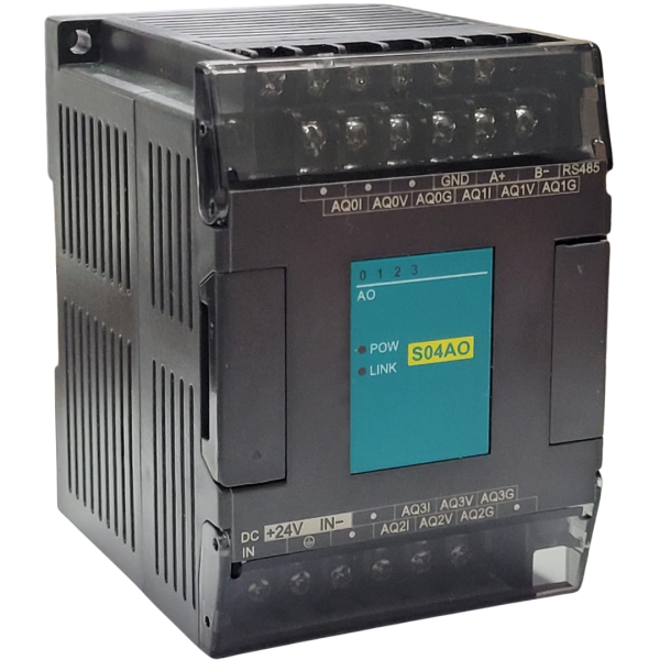 S04AO - EXPANSÃO ANALÓGICA - 4 SAÍDAS (0-10V / 4-20 mA)