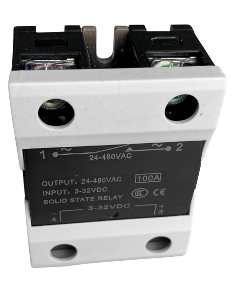 RELÉ DE ESTADO SÓLIDO IN 3-32VDC - OUT 24-480VAC 100A