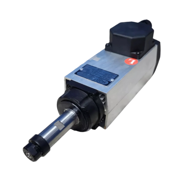 MOTOR SPINDLE 0.75KW (1CV) AR, 18000RPM, 220V COLEIRA DE BORDA, ROSCA ESQ. EIXO LONGO (GDF35-18Z/0.75-L)