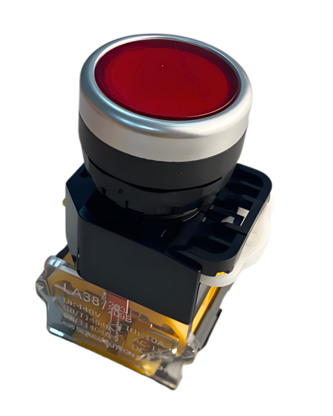 BOTÃO PULSADOR VERMELHO NA+NF 22MM