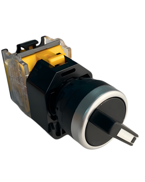 CHAVE SELETORA PRETA 2 POSIÇÕES 1NA+1NF