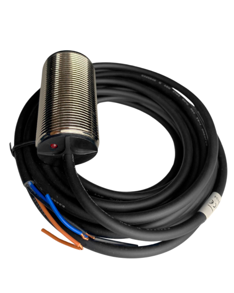 SENSOR PLTLF12-04NO-4M - INDUTIVO, REDO, 12MM DIAMETRO, 4MM ALCANCE, NPN, 3 FIOS (1NA), 10 - 30VDC