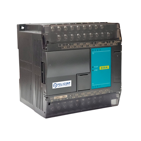 S08AI - EXPANSÃO ANALÓGICA - 8 ENTRADAS - (0-10V / 4-20 MA)