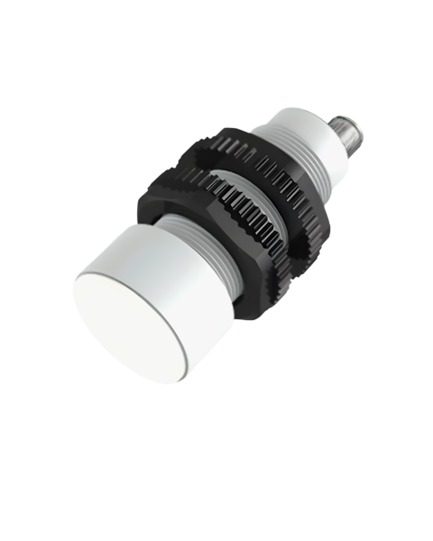 SENSOR PLMC30-600NV ULTRASSÔNICO, FAIXA DE DETECÇÃO DE 350 MM A 6000 MM, NPN+, SAÍDA DE TENSÃO DE 0 A 10 VDC, FONTE DE ALIMENTAÇÃO DE 10 A 30 VDC.