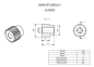 ENGRENAGEM DENTES RETOS, MÓDULO 1 Z24